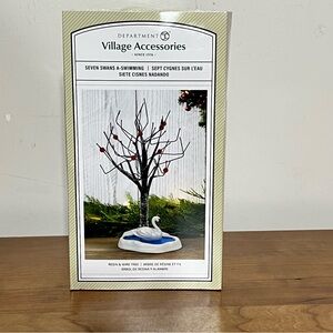 Department 56 Seven Swans A Swimming‎ Tree 6011470 Dept 2023 Village Accessories